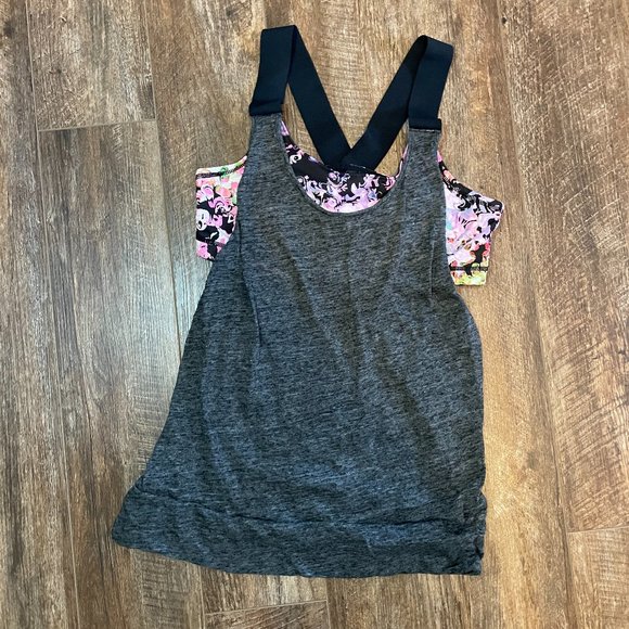 Cynthia Rowley Tops - Cynthia Rowley Large Gray Workout Bra Tank